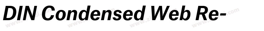 DIN Condensed Web Re字体转换